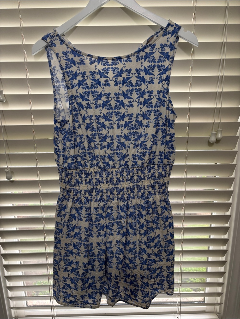 Universal Thread Blue Floral Sleeveless Mini Dress